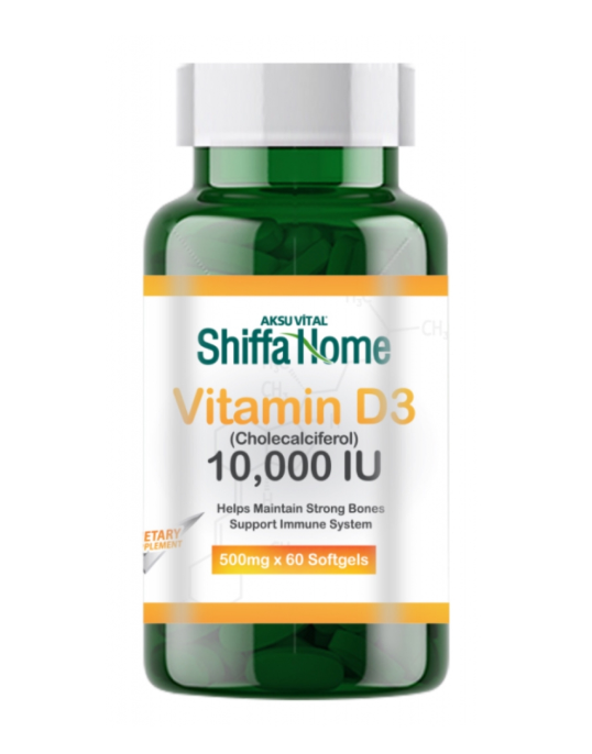 Shiffa Home Vitamin D3 10 000 IU (Cholecalciferol), капсулы, 60 шт