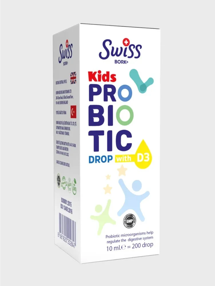 Swiss Bork Probiotic + D3, для детей, 10 мл