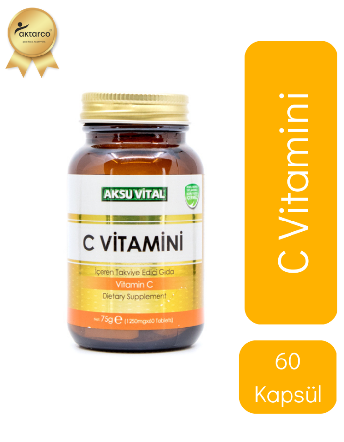 Aksuvital Vitamin C 1250 mg 60 capsules