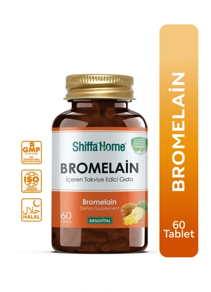 Shiffa Home Bromelain — бромелайн из ананаса, 60 таблеток