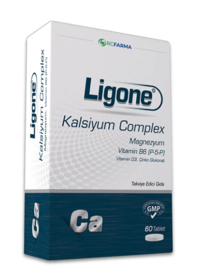 RC FARMA Ligone Kalsiyum Complex, кальциевый комплекс с магнием и витамином D3, 60 таблеток