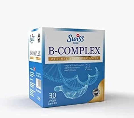 Swiss Bork B-Complex with Methylation Balancer, 30 капсул