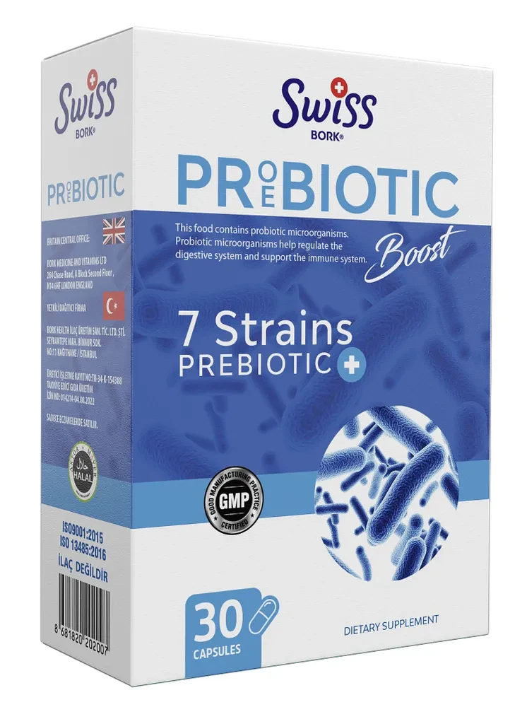 Swiss Bork Proebiotic Boost 7 Strains+ 30 Капсул