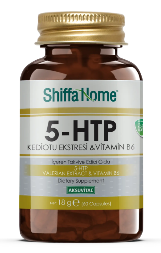 ShiffaHome 5-HTP с экстрактом валерианы и витамином B6, 60 капсул