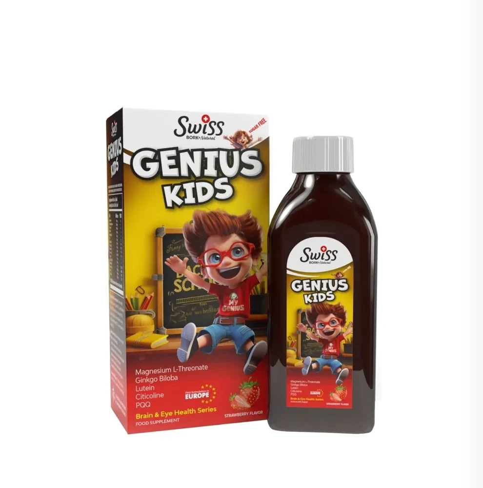 SWISS BORK Гений сироп для детей, Genius kids 150 мл