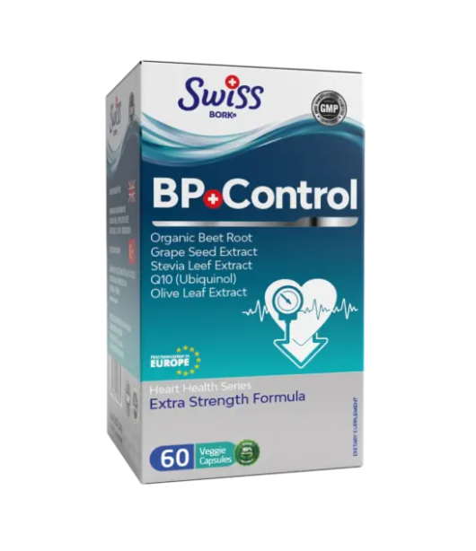 Swiss Bork BP Control Extra Strength Formula, 60 капсул