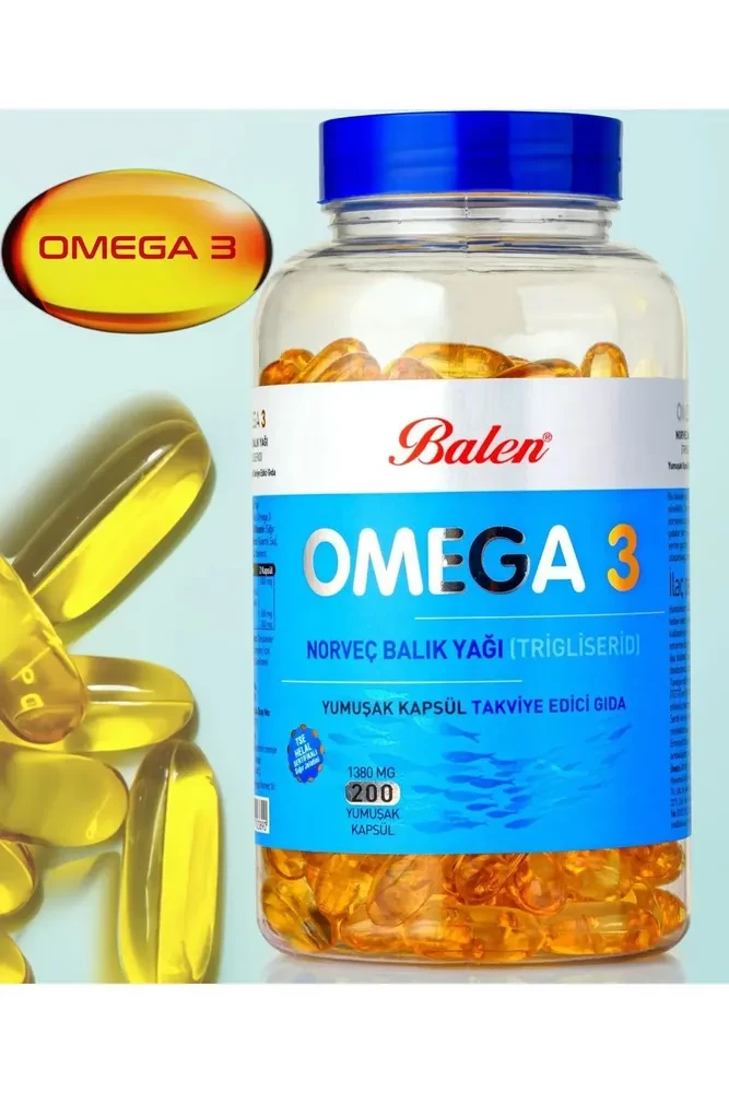 Balen / Рыбий жир Balen Omega 3 (200 капсул 1380 мг)