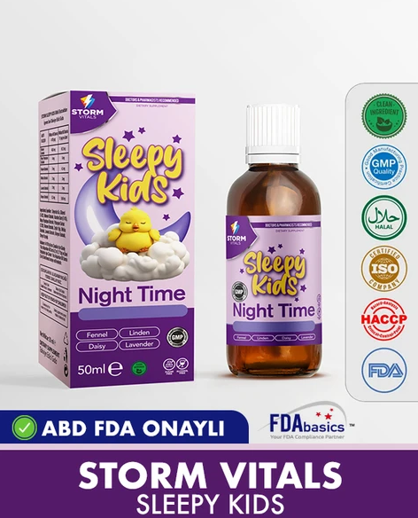 Storm Vitals Sleepy Kids Night Time сироп для детей 50 мл