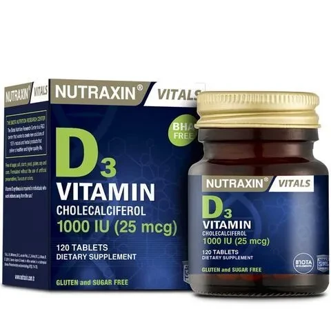 Nutraxin Vitamin D3 1000 IU 120 Tablets