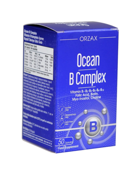Orzax Ocean B Complex 50 Capsules