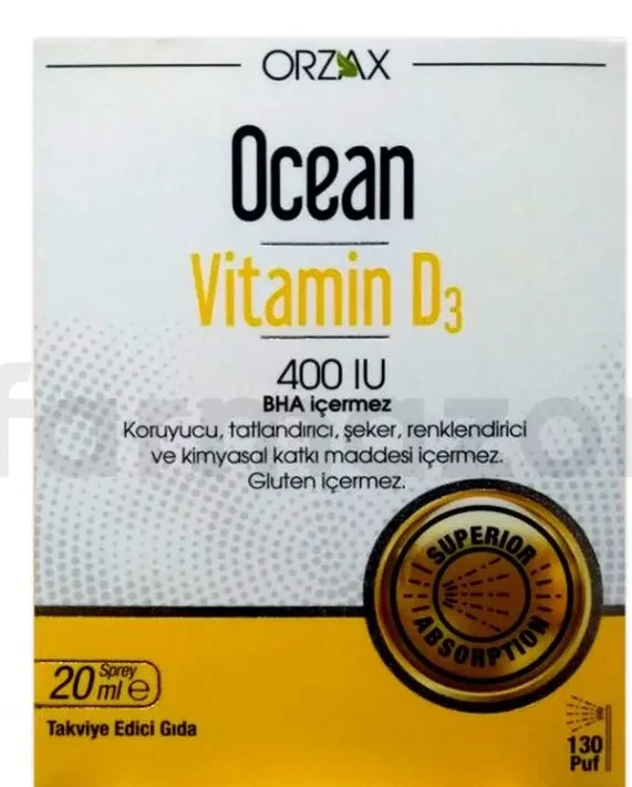 Orzax Ocean Vitamin D 400 IU Spray 20 ml