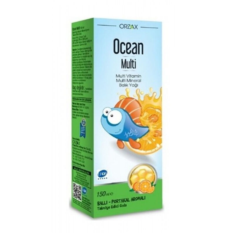 OCEAN Комплекс витаминов и минералов для детей Омега 3 сироп