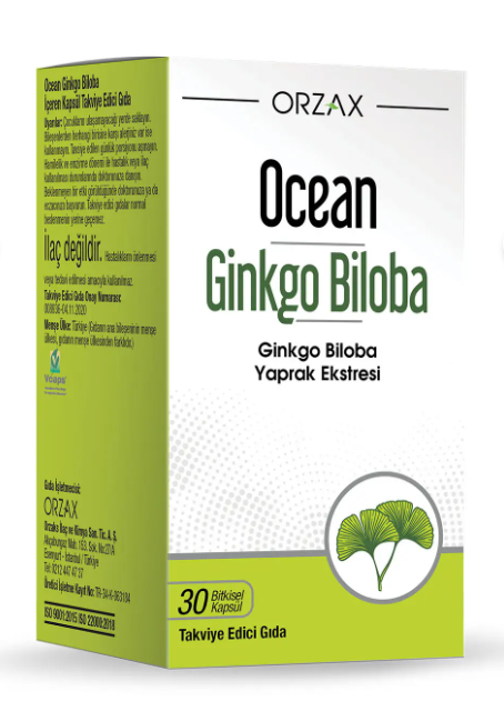 Orzax Ocean Ginkgo Biloba 30 Capsules