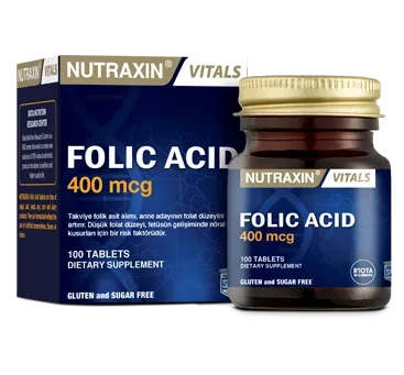 Nutraxin Folic Acid, 400 мкг Фолиевая кислота